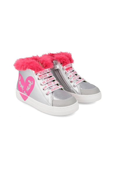 Agatha ruiz de la prada BOTIN CORDONES PLATEADOS