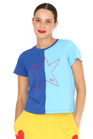 Agatha ruiz de la prada CAMISETA BICOLOR ESTRELLA