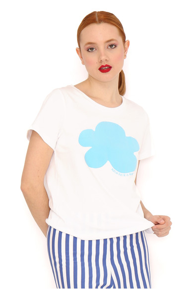 Agatha ruiz de la prada CAMISETA BLANCA NUBE