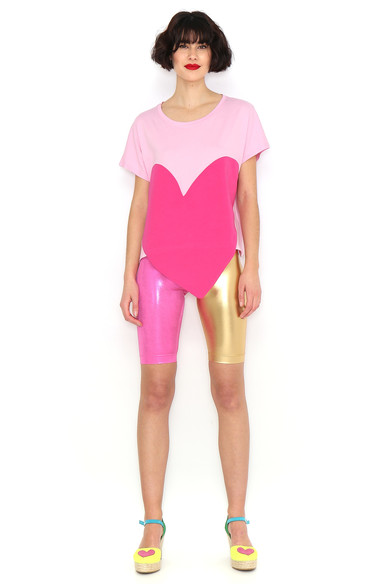Agatha ruiz de la prada CAMISETA CORAZON FUCSIA