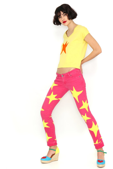 Agatha Ruiz De La Prada CAMISETA ESTRELLA NARANJA