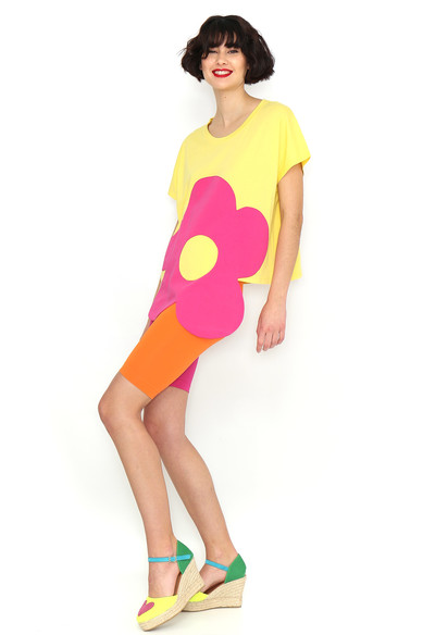 Agatha Ruiz De La Prada CAMISETA FLOR AMARILLA