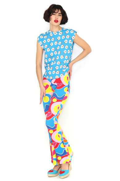 Agatha ruiz de la prada CAMISETA FLORES HOMBRERAS