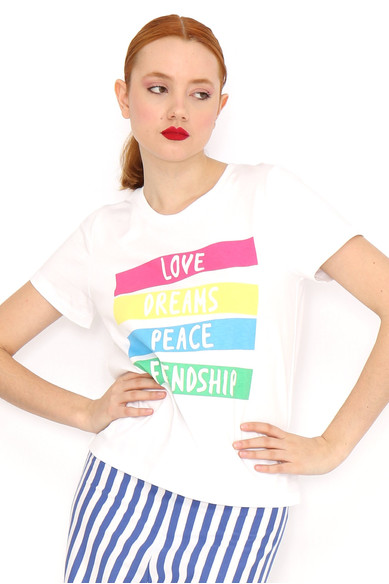 Agatha ruiz de la prada CAMISETA PALABRAS COLORES