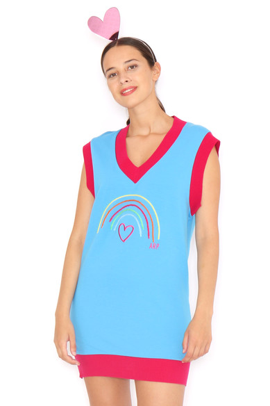 Agatha ruiz de la prada CHALECO LARGO ARCOIRIS