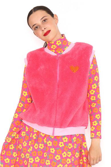 Agatha Ruiz De La Prada CHALECO PELUCHE FUCSIA