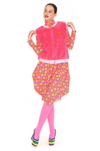 Agatha Ruiz De La Prada CHALECO PELUCHE FUCSIA