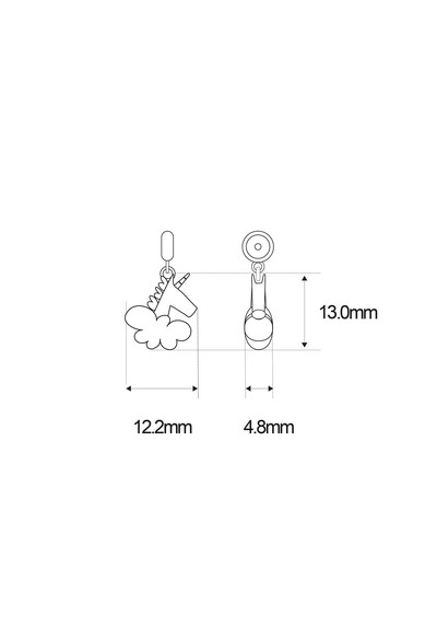 Agatha Ruiz De La Prada CHARM UNICORNIO SIN CADENA