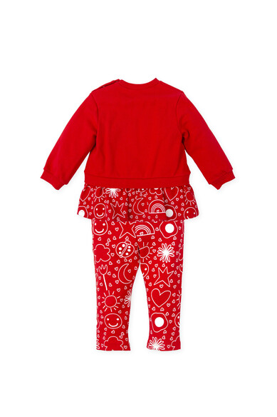 Agatha ruiz de la prada CONJTO ROJO ICONOS BLANCO