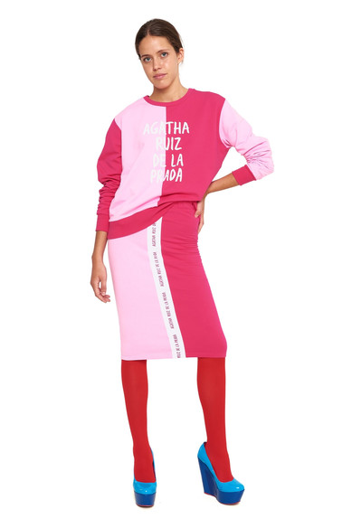 Agatha ruiz de la prada FALDA BICOLOR ROSA/FUCSIA