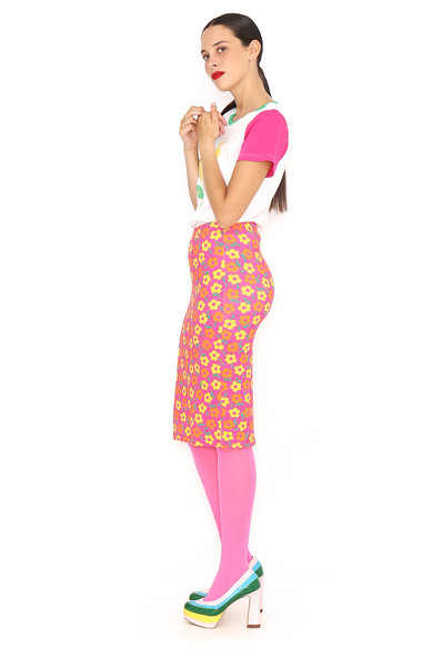 Agatha Ruiz De La Prada FALDA LAPIZ FLORES