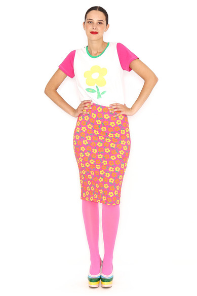 Agatha ruiz de la prada FALDA LAPIZ FLORES