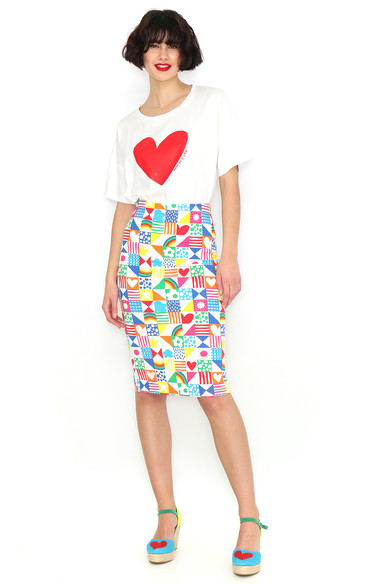 Agatha ruiz de la prada FALDA LAPIZ PATCH