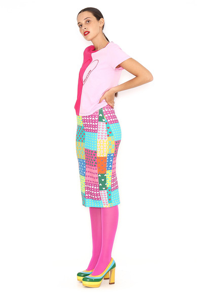Agatha Ruiz De La Prada FALDA LAPIZ PATCHWORK
