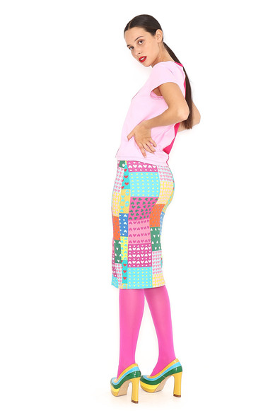 Agatha Ruiz De La Prada FALDA LAPIZ PATCHWORK