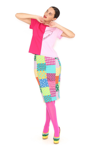 Agatha Ruiz De La Prada FALDA LAPIZ PATCHWORK