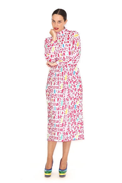 Agatha Ruiz De La Prada FALDA PLISADA LETRAS