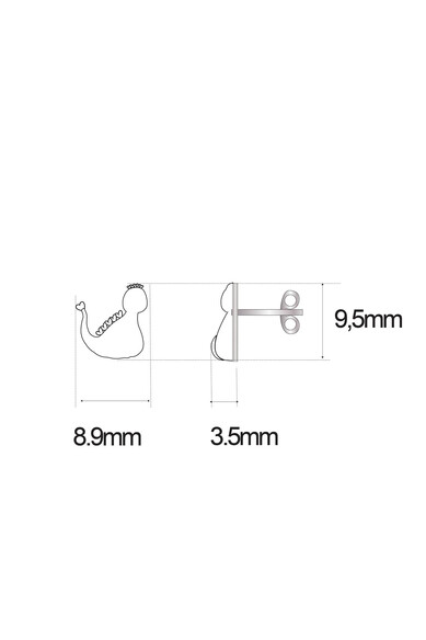 Agatha Ruiz De La Prada PENDIENTES CHARM DINO