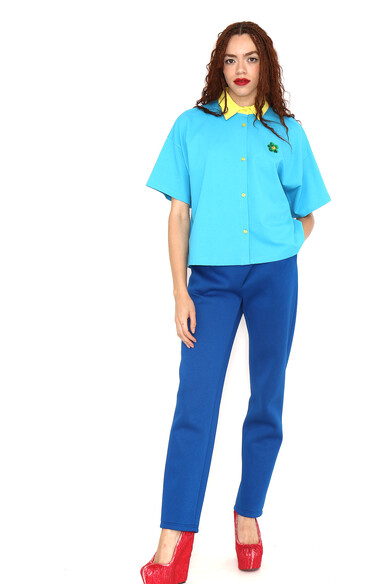 Agatha Ruiz De La Prada POLO TURQUESA FLOR