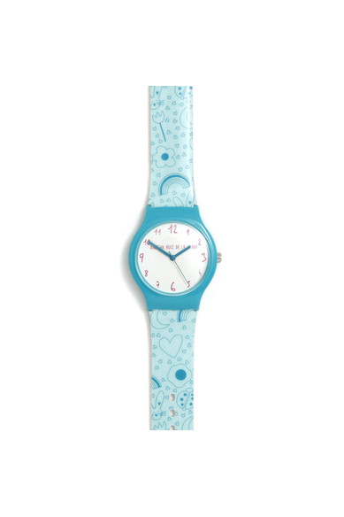 Agatha ruiz de la prada RELOJ AZUL ESTAMPADO