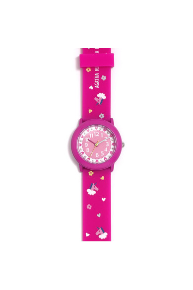 Agatha ruiz de la prada RELOJ BOMBÓN FUCSIA