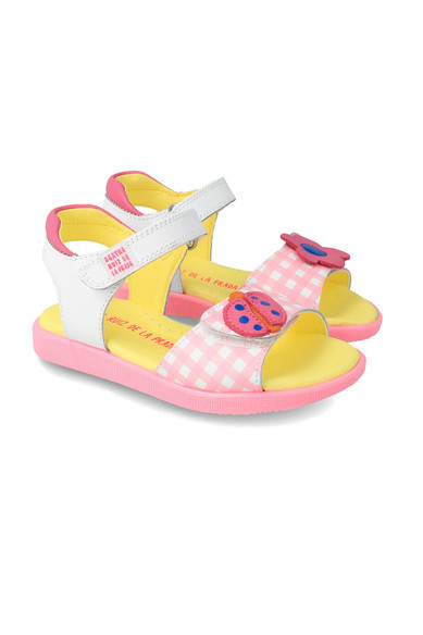 Agatha Ruiz De La Prada SANDALIA VICHY BLANCO