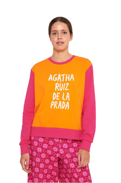 Agatha Ruiz De La Prada SUDADERA ARP NARANJA