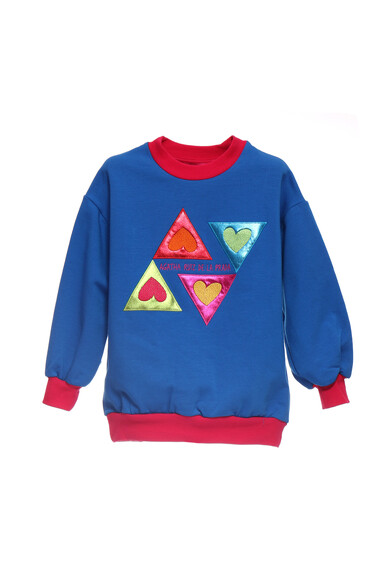 Agatha Ruiz De La Prada SUDADERA AZUL TRIANGULOS
