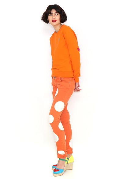 Agatha Ruiz De La Prada SUDADERA BASICA NARANJA