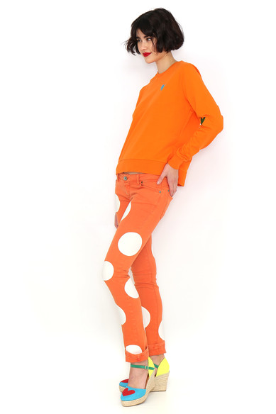 Agatha Ruiz De La Prada SUDADERA BASICA NARANJA