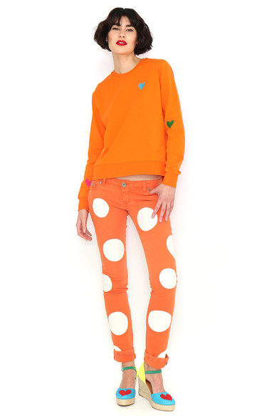 Agatha Ruiz De La Prada SUDADERA BASICA NARANJA