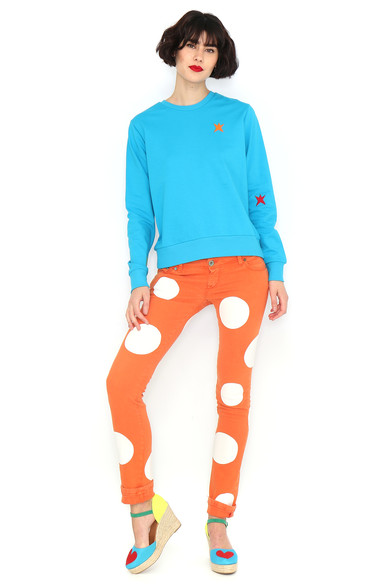 Agatha Ruiz De La Prada SUDADERA BASICA TURQUESA