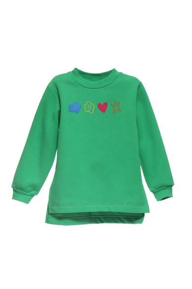 Agatha Ruiz De La Prada SUDADERA VERDE CORAZON ARP