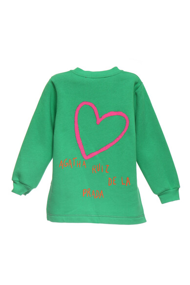 Agatha ruiz de la prada SUDADERA VERDE CORAZON ARP