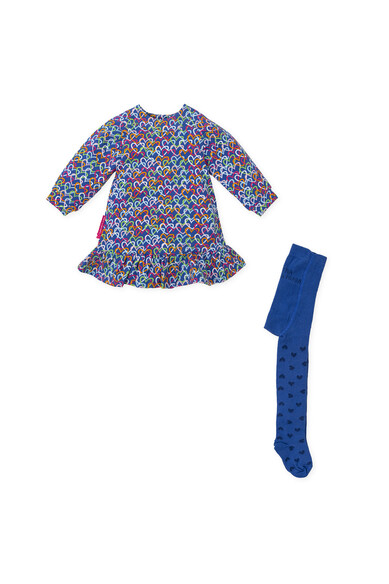 Agatha Ruiz De La Prada VESTIDO AZUL CORAZONES