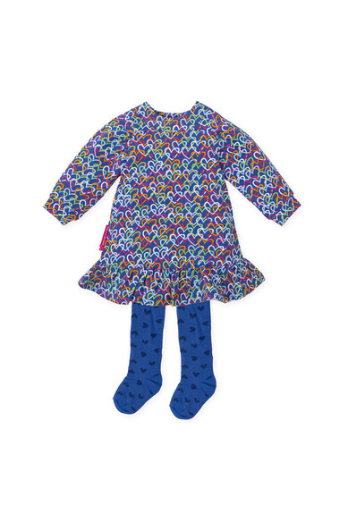 Agatha ruiz de la prada VESTIDO AZUL CORAZONES