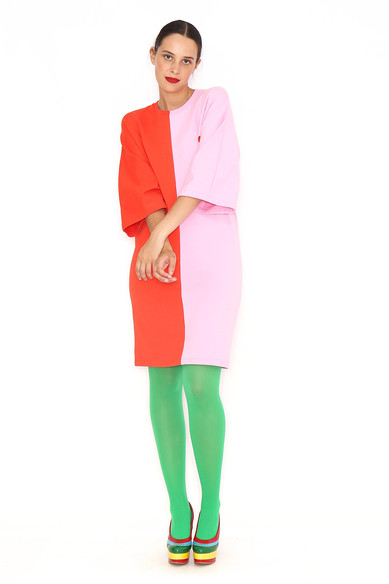 Agatha Ruiz De La Prada VESTIDO BICOLOR CORAZON