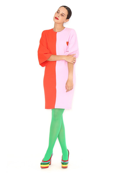 Agatha Ruiz De La Prada VESTIDO BICOLOR CORAZON