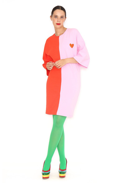 Agatha ruiz de la prada VESTIDO BICOLOR CORAZON