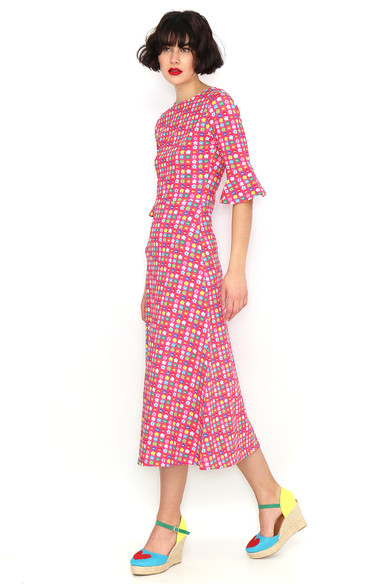 Agatha Ruiz De La Prada VESTIDO ESTAMPADO FUCSIA