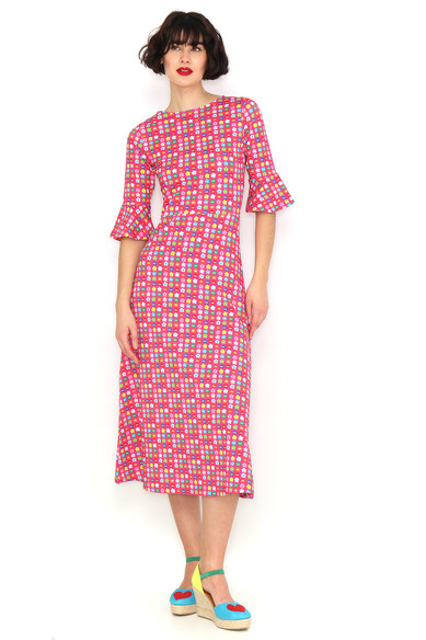 Agatha ruiz de la prada VESTIDO ESTAMPADO FUCSIA