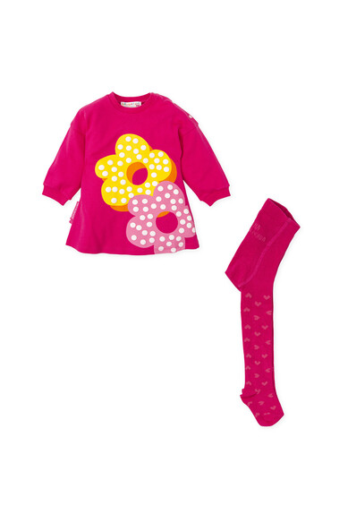 Agatha Ruiz De La Prada VESTIDO FUCSIA 2 FLORES