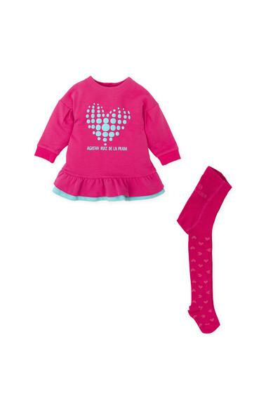 Agatha Ruiz De La Prada VESTIDO FUCSIA CORAZON