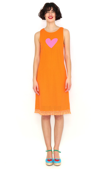 Agatha Ruiz De La Prada VESTIDO NARANJA FLECOS