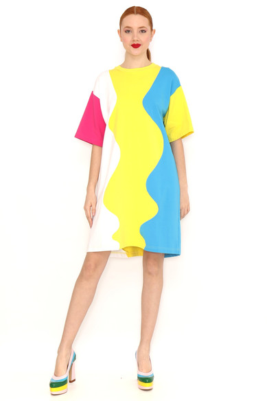 Agatha Ruiz De La Prada VESTIDO ONDAS COLORES