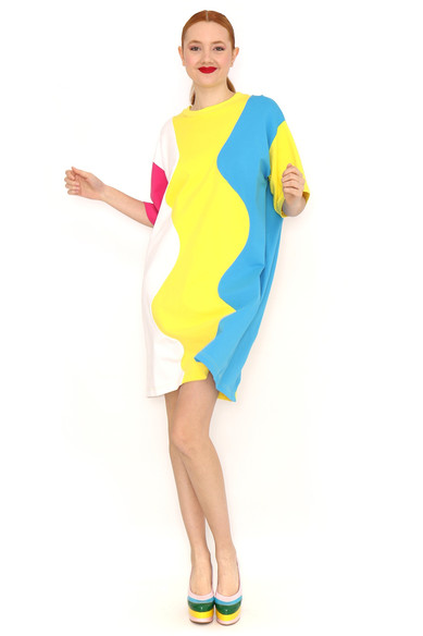 Agatha ruiz de la prada VESTIDO ONDAS COLORES