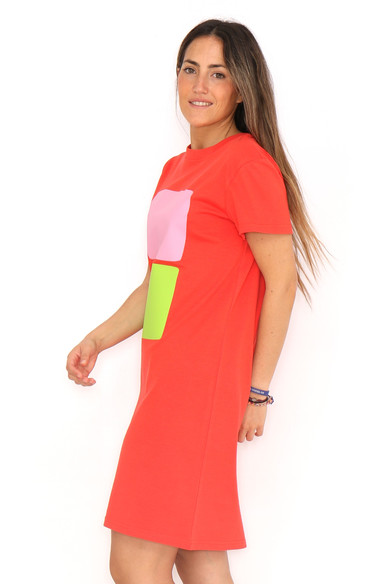 Agatha Ruiz De La Prada VESTIDO ROJO 2 CUADROS