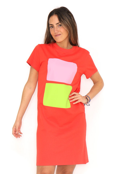Agatha Ruiz De La Prada VESTIDO ROJO 2 CUADROS