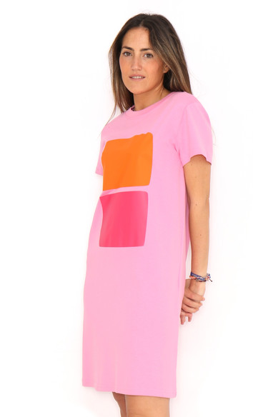 Agatha Ruiz De La Prada VESTIDO ROSA 2 CUADROS
