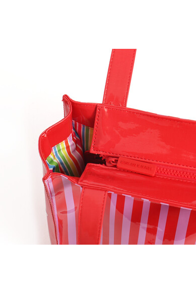 Agatha Ruiz De La Prada BOLSA RAYAS ROJO/FUCSIA PEQUEÑA